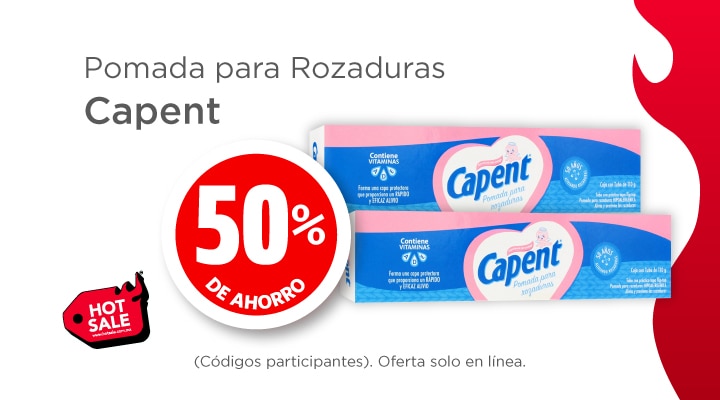 Pomada Capent 50% de ahorro